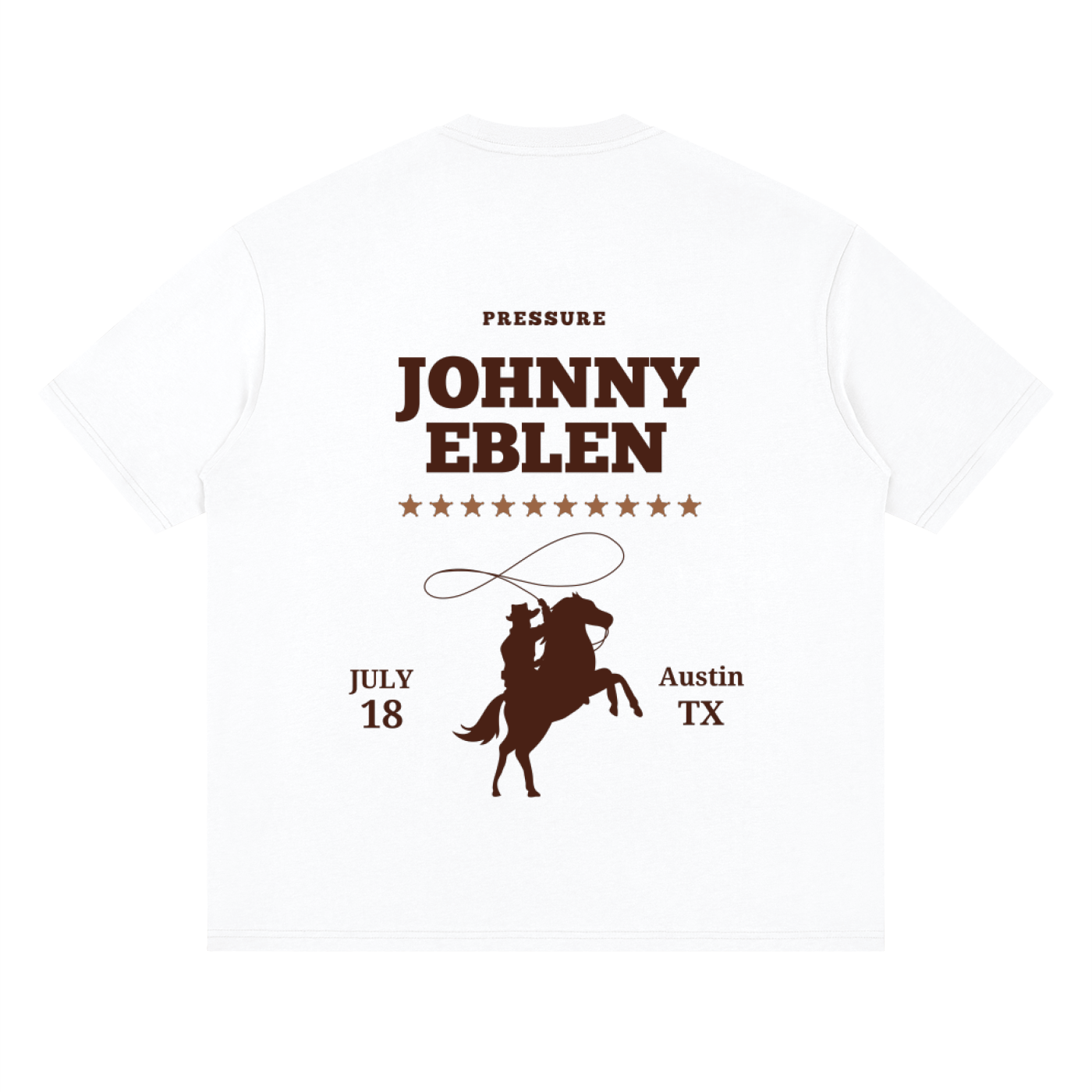 Oversized YeeHaw Brown Print T-Shirt